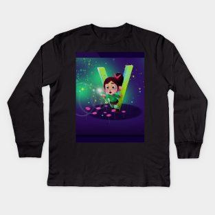 v for venellope Kids Long Sleeve T-Shirt